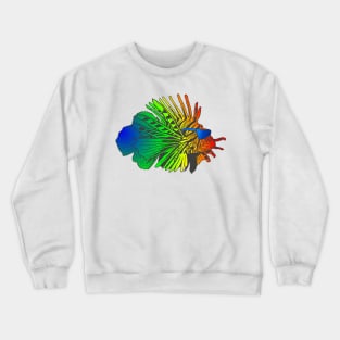 Rainbow Pride Exotic Tropical Beach Lionfish Crewneck Sweatshirt